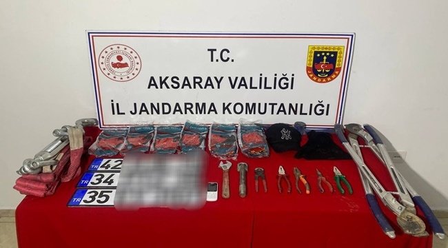 AKSARAY'DA 250 BİN METRE BAKIR KABLO ÇALAN ZANLI YAKALANDI