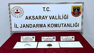 AKSARAY'IN ORTAKÖY İLÇESİNDE UYUŞTURUCUDAN 2 KİŞİ YAKALANDI