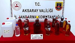 AKSARAY JANDARMA'DAN KAÇAK İÇKİ OPERASYONU