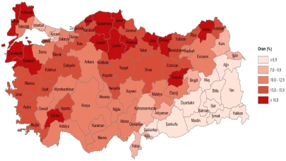 Aksaray’da 2024 yılında yaşlı nüfusun toplam nüfus içindeki oranı erkeklerde % 9,3,  kadınlarda %11,8 oldu