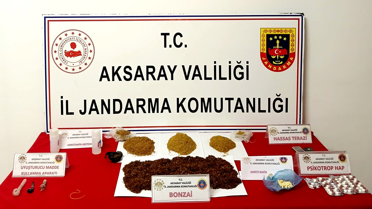 Aksaray'da uyuşturucu ticareti yapan 1 kişi tutuklandı