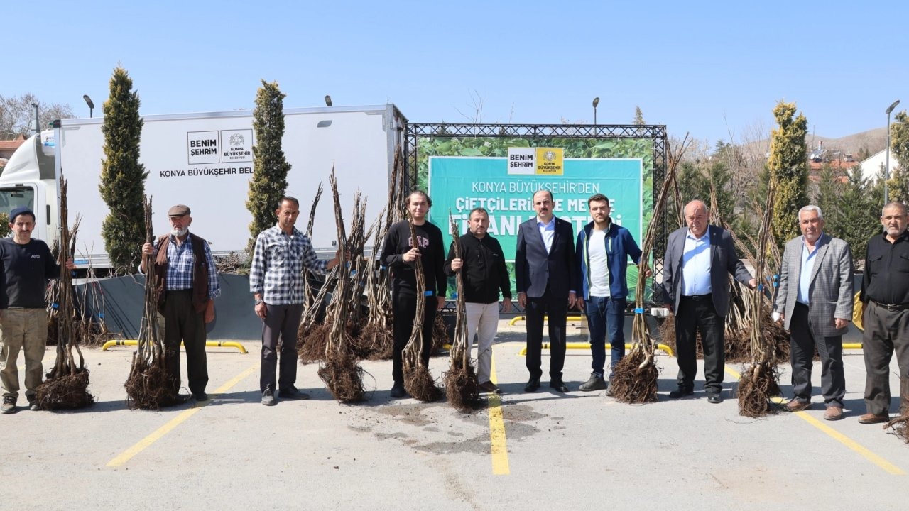 Konya Büyükşehir tarımsal kalkınma için bu sezon 72 bin meyve fidanı dağıtıyor