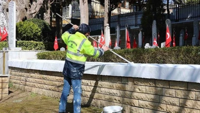 Şehitlikler, “18 Mart Çanakkale Zaferi" için hazırlandı