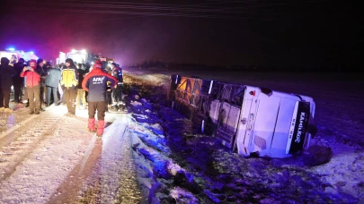 Aksaray'da korkutan Otobüs Kazası 20 Yaralı